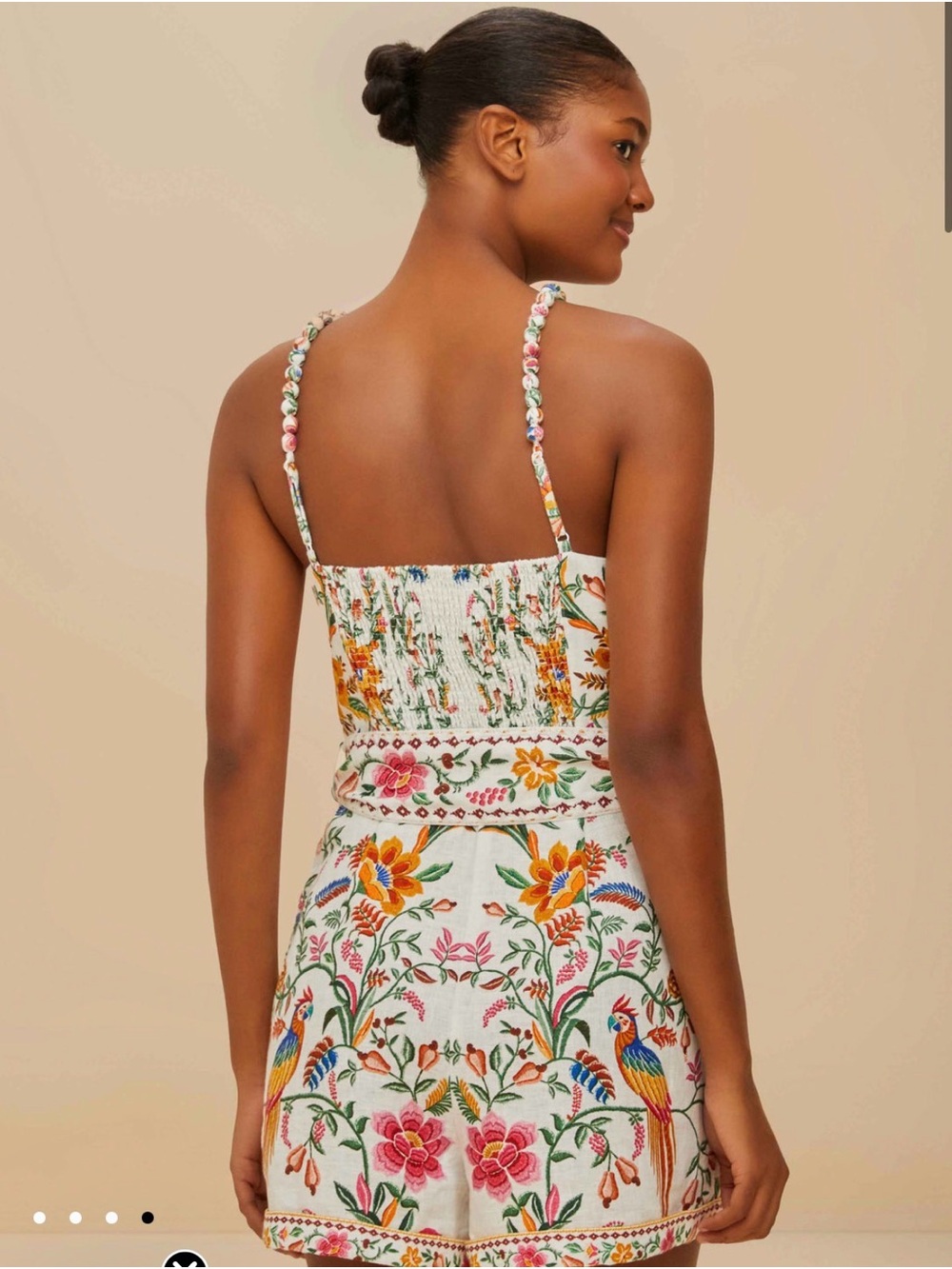 Farm Rio Off-White Delicate Forest Romper - Picture 4 of 4